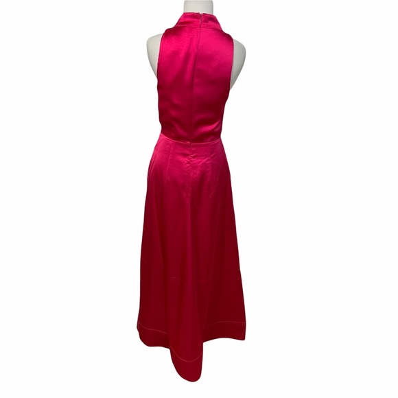 New With Tags Acler Palmera Dress Fuscia Pink Long Maxi Evening Dress Size 4 - Picture 5 of 10